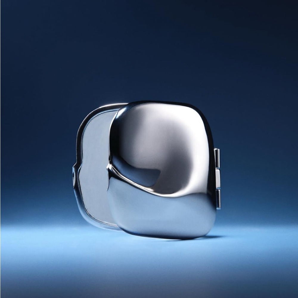Merit & Completedworks Sleek Silver Compact Mirror - NEW